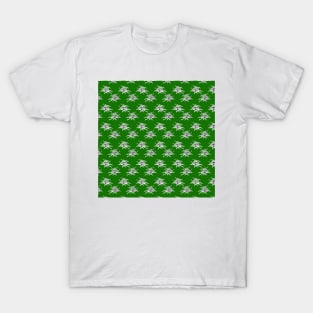 green white abstract background pattern T-Shirt